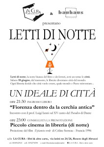 Letti di notte 2016, Un ideale di città, 18.06.2016